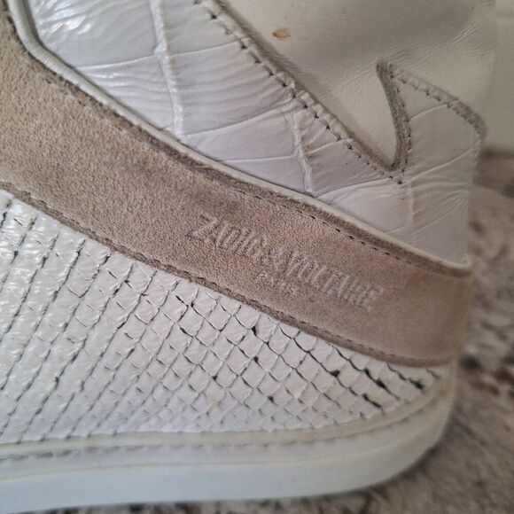 Zadig & Voltaire High Top Sneakers size 38/8 US - Picture 4 of 12